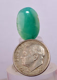 7carats GEM SILICA CHRYSOCOLLA Emeraldine Chalcedony Lily Mine Peru Cabochon Quartz Malachite Emerald Color Jade Color B112