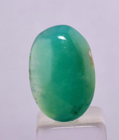 7carats GEM SILICA CHRYSOCOLLA Emeraldine Chalcedony Lily Mine Peru Cabochon Quartz Malachite Emerald Color Jade Color B112