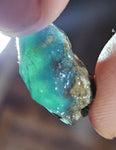 4.1grs GEM SILICA CHRYSOCOLLA Emeraldine Lily Mine Peru Scenic Quartz Malachite Chalcedony Emerald Jade Color S147