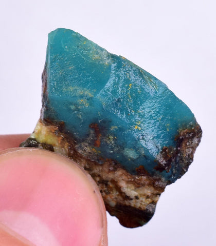 4.1grs GEM SILICA CHRYSOCOLLA Emeraldine Lily Mine Peru Scenic Quartz Malachite Chalcedony Emerald Jade Color S147