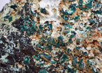 11cms DIOPTASE CRYSTALS QUARTZ Mineral Specimen Peru K94