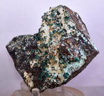 11cms DIOPTASE CRYSTALS QUARTZ Mineral Specimen Peru K94