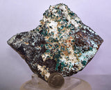 11cms DIOPTASE CRYSTALS QUARTZ Mineral Specimen Peru K94