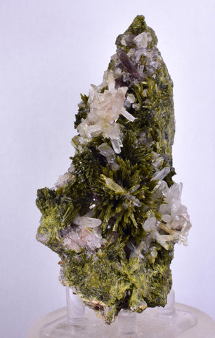 13cms AXINITE QUARTZ CRYSTALS Epidote Cluster Garnet Peru Mineral Specimen Collectors A625