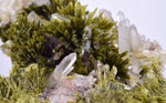 13cms AXINITE QUARTZ CRYSTALS Epidote Cluster Garnet Peru Mineral Specimen Collectors A625