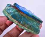 102grs BLUE OPAL ROUGH Peru Scenic Quality Jewelry Collector O803
