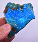 102grs BLUE OPAL ROUGH Peru Scenic Quality Jewelry Collector O803