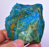 71grs BLUE OPAL ROUGH Peru Scenic Quality Jewelry Collector O804