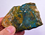 110grs BLUE OPAL ROUGH Peru Scenic Quality Jewelry Collector O805