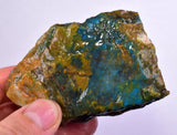 110grs BLUE OPAL ROUGH Peru Scenic Quality Jewelry Collector O805