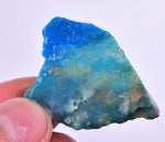 9grs BLUE OPAL ROUGH Peru Scenic Quality Jewelry Collector O807