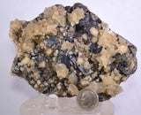11cms CALCITE PYRITE SPHALERITE Peru Crystals Mineral Specimen Collector G271