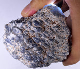 8cms GEM BLUE ANHYDRITE Nodule Bptryidal Crystals Peru Specimen C39