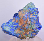 10cms AZURITE MALACHITE AZURMALACHITE Crystal Peru Dark Blue Green Mineral Specimen U593