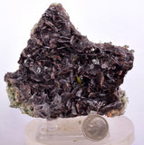 9.2cms AXINITE QUARTZ CRYSTALS Epidote Cluster Prehnite Peru Mineral Specimen Collectors A626