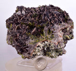 9.5cms AXINITE QUARTZ CRYSTALS Epidote Cluster Prehnite Peru Mineral Specimen Collectors A627