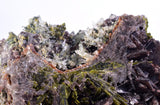 9.5cms AXINITE QUARTZ CRYSTALS Epidote Cluster Prehnite Peru Mineral Specimen Collectors A627