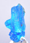 5.1cms NATURAL CHALCANTHITE  Unique Copper Peru Electric Blue Sharp Shiny Mineral Specimen Collector F462