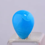 1.5carats GEM SILICA CHRYSOCOLLA Cabochon Lily Mine Peru Royal Blue Color Jewelry B110