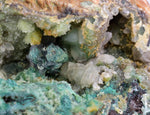 10.4cms GEM SILICA CHRYSOCOLLA Druzy Quartz Lily Mine Peru Mineral Specimen D286