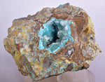 9.2cms GEM SILICA CHRYSOCOLLA Druzy Quartz Lily Mine Peru Mineral Specimen D287