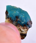 4.1grs GEM SILICA CHRYSOCOLLA Emeraldine Lily Mine Peru Scenic Quartz Malachite Chalcedony Emerald Jade Color S147