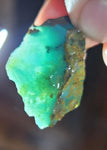 2.3grs GEM SILICA CHRYSOCOLLA Emeraldine Lily Mine Peru Scenic Quartz Malachite Chalcedony Emerald Jade Color S148