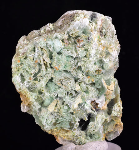 4.9cms CRYSOCOLLA INSIDE SELENITE Crystals  Peru Chrysocolla Gypsum Premium Mineral Specimen T474
