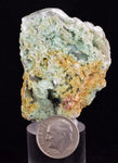 4.9cms CRYSOCOLLA INSIDE SELENITE Crystals  Peru Chrysocolla Gypsum Premium Mineral Specimen T474