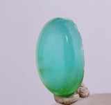 1carats GEM SILICA CHRYSOCOLLA Emeraldine Chalcedony Lily Mine Peru Cabochon Quartz Malachite Emerald Color Jade Color B116