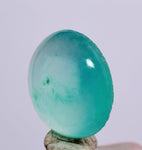 1carats GEM SILICA CHRYSOCOLLA Emeraldine Chalcedony Lily Mine Peru Cabochon Quartz Malachite Emerald Color Jade Color B117