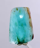 3 carats BLUE OPAL CABOCHON Pendant Wire Wrap Caribean Turquoise Color Peru B119