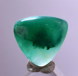 2carats GEM SILICA CHRYSOCOLLA Emeraldine Chalcedony Lily Mine Peru Cabochon Quartz Malachite Emerald Color Jade Color B120