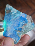 102grs BLUE OPAL ROUGH Peru Scenic Quality Jewelry Collector O803