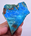 102grs BLUE OPAL ROUGH Peru Scenic Quality Jewelry Collector O803