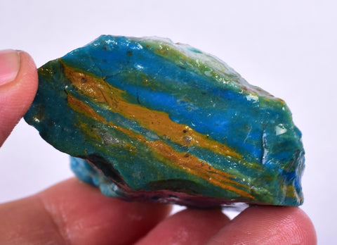 71grs BLUE OPAL ROUGH Peru Scenic Quality Jewelry Collector O804