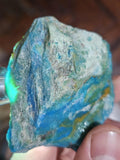 71grs BLUE OPAL ROUGH Peru Scenic Quality Jewelry Collector O804