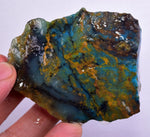 110grs BLUE OPAL ROUGH Peru Scenic Quality Jewelry Collector O805