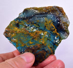110grs BLUE OPAL ROUGH Peru Scenic Quality Jewelry Collector O805