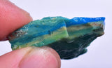 9grs BLUE OPAL ROUGH Peru Scenic Quality Jewelry Collector O807