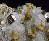 11.8cms PYRITE SIDERITE PERU Shiny Fluorite Crystals Quartz Mineral Specimen Peru Collector M278