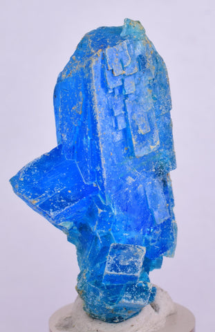 5.1cms NATURAL CHALCANTHITE  Unique Copper Peru Electric Blue Sharp Shiny Mineral Specimen Collector F462