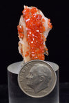 3cms VANADINITE CRYSTAL BARITE Mibladen Morocco Miniature Mineral Specimen W52
