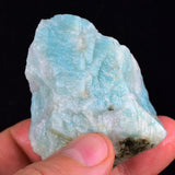 75Grs AMAZONITE BLUISH GREEN  Peru Natural High Quality Jewelry Collector E135