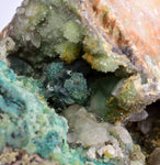 10.4cms GEM SILICA CHRYSOCOLLA Druzy Quartz Lily Mine Peru Mineral Specimen D286