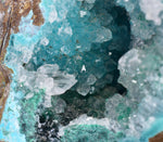 9.2cms GEM SILICA CHRYSOCOLLA Druzy Quartz Lily Mine Peru Mineral Specimen D287