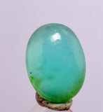 1carats GEM SILICA CHRYSOCOLLA Emeraldine Chalcedony Lily Mine Peru Cabochon Quartz Malachite Emerald Color Jade Color B116