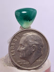 2carats GEM SILICA CHRYSOCOLLA Emeraldine Chalcedony Lily Mine Peru Cabochon Quartz Malachite Emerald Color Jade Color B120