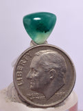 2carats GEM SILICA CHRYSOCOLLA Emeraldine Chalcedony Lily Mine Peru Cabochon Quartz Malachite Emerald Color Jade Color B120