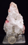 7.6cms GEM RHODOCHROSITE Quartz Crystals Uchucchacua Mineral Specimen R766